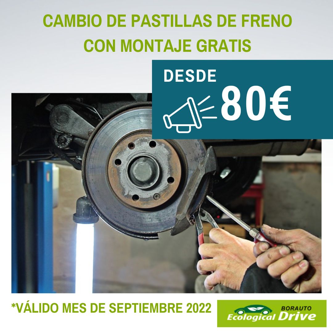 Oferta cambio de pastillas de freno con montaje gratis en Oliva, Valencia